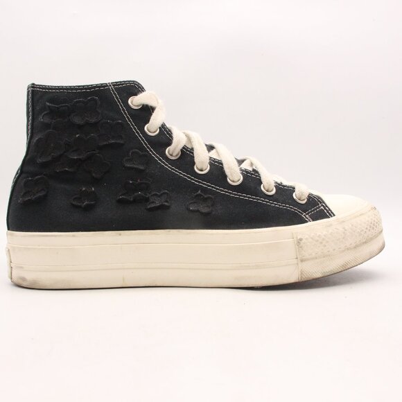 Converse CT All Star Hi Lift 3D Flowers Women's Size 11 Sneakers Black Canvas - Picture 1 of 11